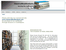 Tablet Screenshot of classicalrealanalysis.info